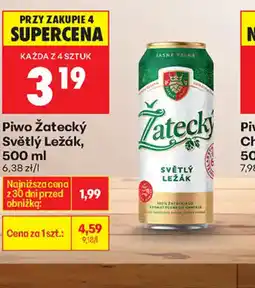 Biedronka Piwo Zatecký Světlý Ležák oferta
