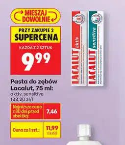 Biedronka Pasta do zębów Lacalut oferta