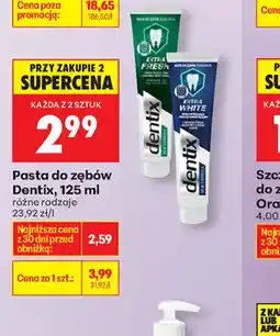 Biedronka Dentix pasta do zębów oferta