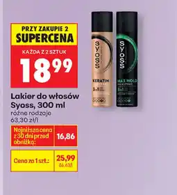 Biedronka Lakier do włosów Syoss oferta