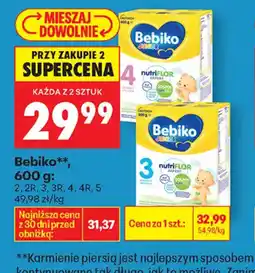 Biedronka Bebiko mleko modyfikowane oferta