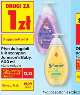 Biedronka Johnson's Baby Płyn/Szampon oferta