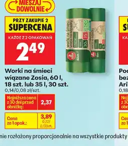 Biedronka Worki na śmieci wiązane Zosia oferta