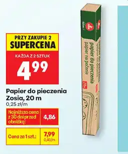 Biedronka Zosia Papier do pieczenia oferta