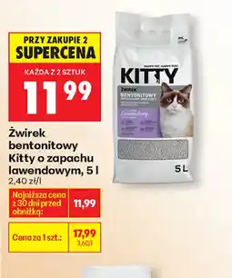 Biedronka Kitty żwirek bentonitowy oferta