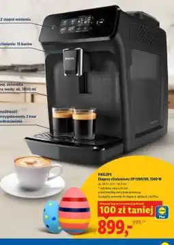 Lidl PHILIPS Ekspres ciśnieniowy EP 1200/00, 1500 W oferta