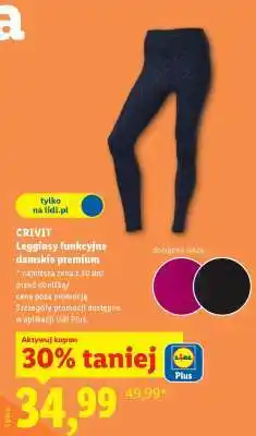 Lidl Crivit Legginsy funkcyjne damskie premium oferta