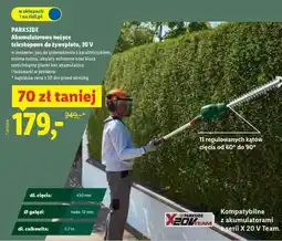 Lidl PARKSIDE Akumulatorowe nożyce teleskopowe do żywopłotu, 20 V oferta