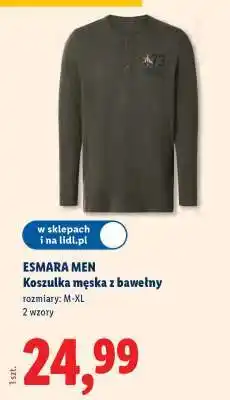 Lidl ESMARA MEN Koszulka męska z bawełny oferta