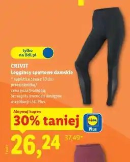Lidl Crivit Legginsy sportowe damskie oferta
