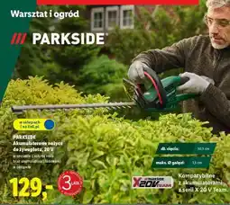 Lidl PARKSIDE Akumulatorowe nożyce do żywopłotu, 20 V oferta