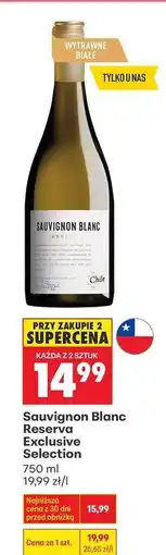 Biedronka Sauvignon Blanc Reserva Exclusive Selection oferta
