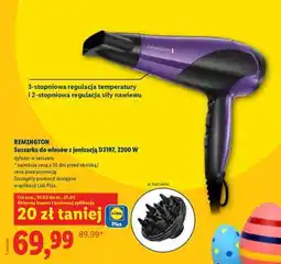 Lidl REMINGTON Suszarka do włosów z jonizacją D3197, 2200 W oferta
