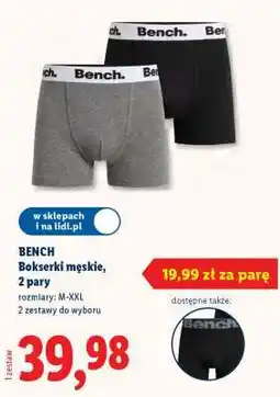 Lidl BENCH Bokserki męskie, 2 pary oferta