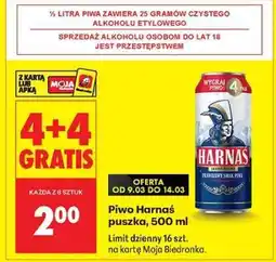 Biedronka Piwo Harnaś, puszka 500 ml oferta