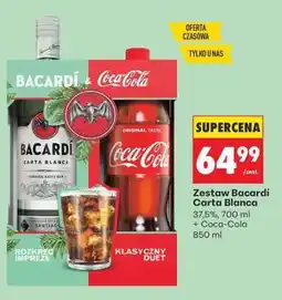 Biedronka ZESTAW BACARDÍ CARTA BLANCA oferta