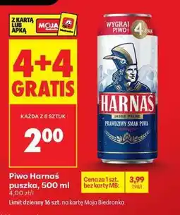 Biedronka Piwo Harnaś, puszka 500 ml oferta