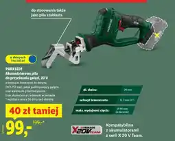 Lidl PARKSIDE Akumulatorowa piła do przycinania gałęzi, 20 V oferta