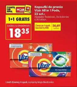 Biedronka Vizir All in 1 PODS, 22 szt oferta