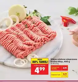 Biedronka Mięso mielone wieprzowe Kraina Mięs, 400 g oferta