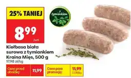 Biedronka Kiełbasa biała surowa z tymiankiem Kraina Mięs, 500 g oferta