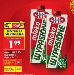 Biedronka MLEKO UHT 3,2 WYPASIONE MLEKOVITA 1 L oferta