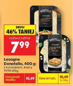 Biedronka Lasagne Donatello, 400 g oferta