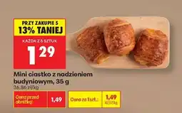 Biedronka Mini ciastko z nadzieniem budyniowym, 35 g oferta