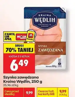 Biedronka Szynka zawędzana Kraina Wędlin 250 g oferta