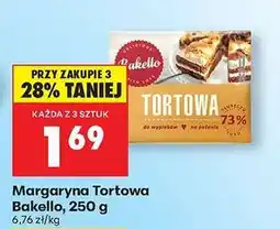Biedronka Margaryna Tortowa/Bakello, 250 g oferta