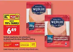 Biedronka Schab wędzony na wiśniowo w plastrach Kraina Wędlin , 250 g oferta