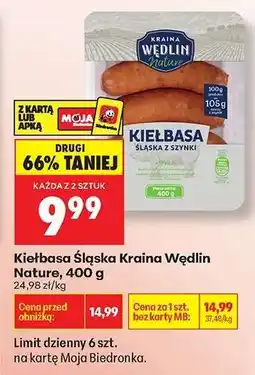 Biedronka Kiełbasa Śląska Kraina Wędlin Nature, 400 g oferta