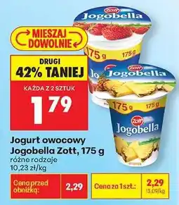 Biedronka Jogurt owocowy Jogobella Zott 175 g oferta