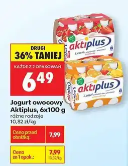 Biedronka Jogurt owocowy Aktiplus, 6x100 g oferta