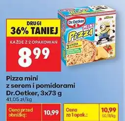 Biedronka Pizza mini z serem i pomidorami Dr.Oetker 3x73 g oferta