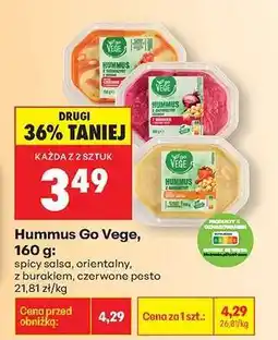 Biedronka Hummus Go Vege, 160 g oferta