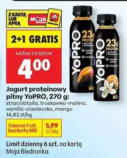Biedronka Jogurt proteinowy pitny YoPRO, 270 g oferta