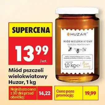 Biedronka Miód pszczeli wielokwiatowy Huzar, 1 kg oferta