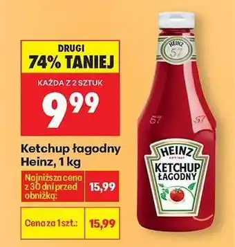 Biedronka Ketchup łagodny Heinz, 1 kg oferta