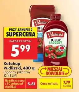 Biedronka Ketchup Pudliszki, 480 g oferta