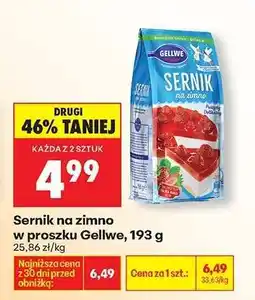 Biedronka Sernik na zimno w proszku Gellwe, 193 g oferta