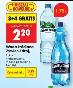 Biedronka Woda źródlana Żywiec Zdrój, 1,75 l oferta
