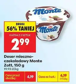 Biedronka Deser mleczno czekoladowy Monte Zott 150 g oferta