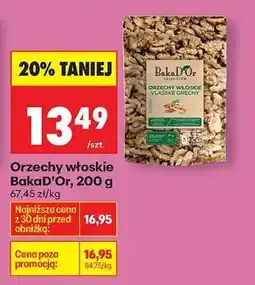 Biedronka Orzechy włoskie BakaD’Or, 200 g oferta