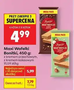 Biedronka Maxi Wafelki Bonitki, 450 g oferta