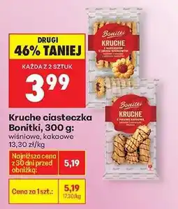 Biedronka Kruche ciasteczka Bonitki 300 g oferta