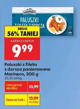 Biedronka Paluszki z fileta z dorsza panierowane Marinero , 300 g oferta