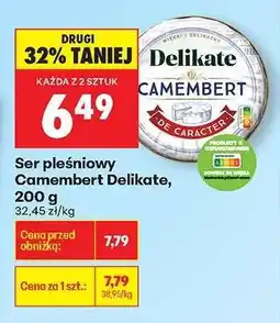 Biedronka Ser pleśniowy Camembert Delikate, 200 g oferta