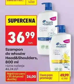 Biedronka Szampon do włosów Head&Shoulders, 800 ml oferta