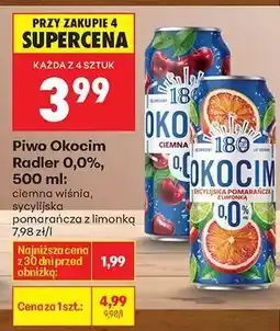 Biedronka Piwo Okocim Radler 0,0%, 500 ml oferta